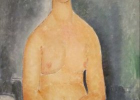 إمرأة عارية جالسة إمرأة عارية جالسة